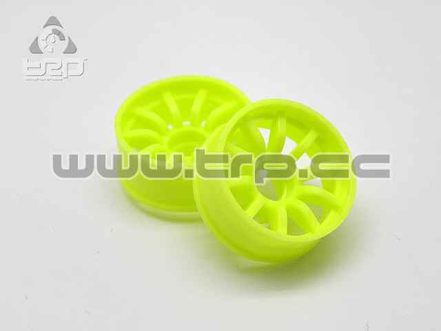 PN Racing Llanta MiniZ 2wd (F+2) 10 Rays Amarillo Fluor