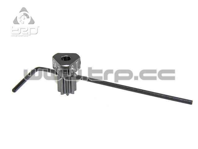 Piñon de Motor Aluminio Pitch 64 8T