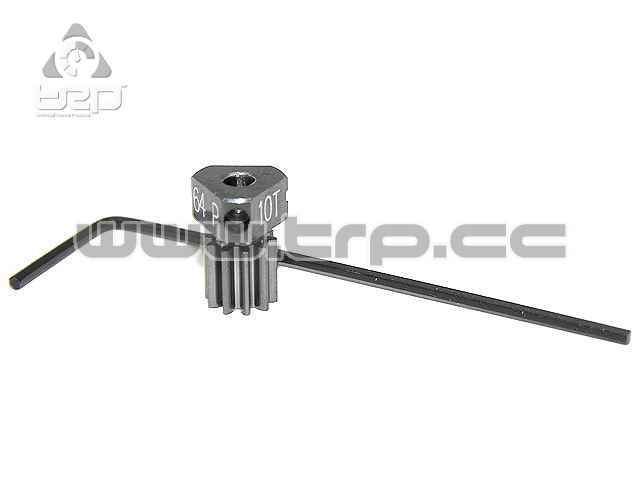 Piñon de Motor Aluminio Pitch 64 10T