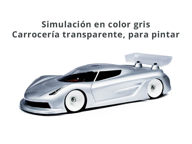 PN Racing Carrocería Lexan JSK 1/28 Touring transparente(Light)
