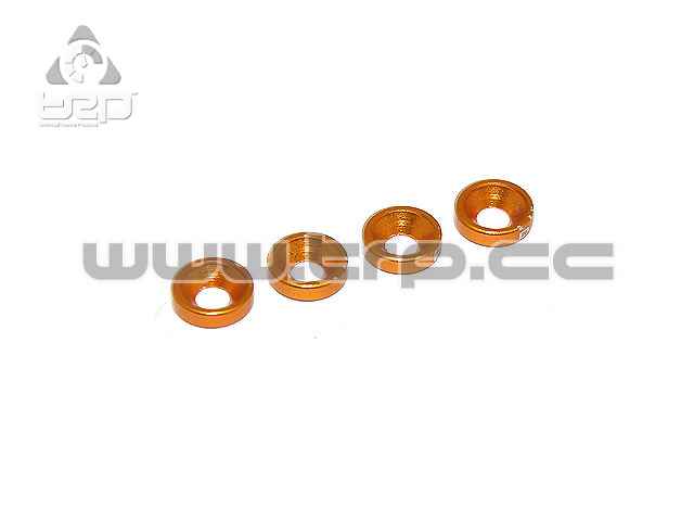 PN Racing Arandelas para tornillo cónico de M2 (aluminio)