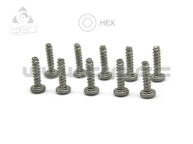 Tornillos M2X8 Pn Racing Titanio Hex (10u) Plastic para MiniZ