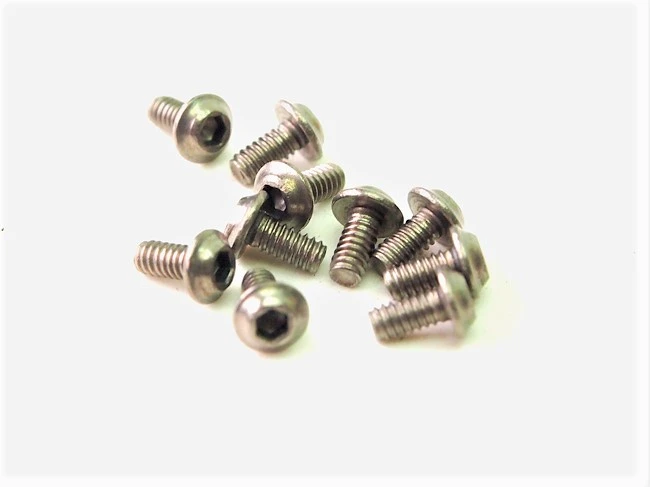 PN Racing Tornillos M2X4 Titanio Hex UFO (10u) para MiniZ