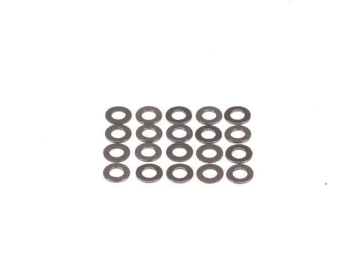 PN Racing Arandelas de Graphite Nylon 2.1x4x0.2mm (20uds)