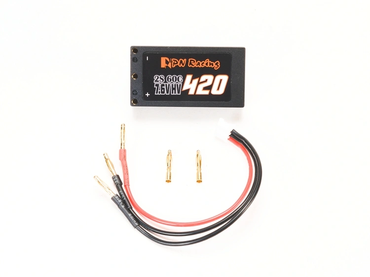 PN Racing Batería V5 LiPo 2S 7.6V HV 420mah 60C Hard Case
