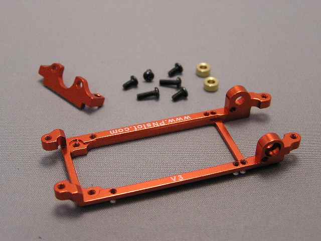 Bancada motor V3 slot 1:32 Universal Alu/Naranja(Spirit