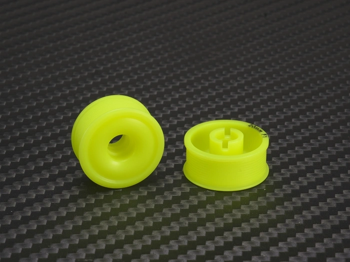 PN Racing Llantas 8.5 X 20mm F1 MiniZ 2wd CNC AMARILLAS Flanged