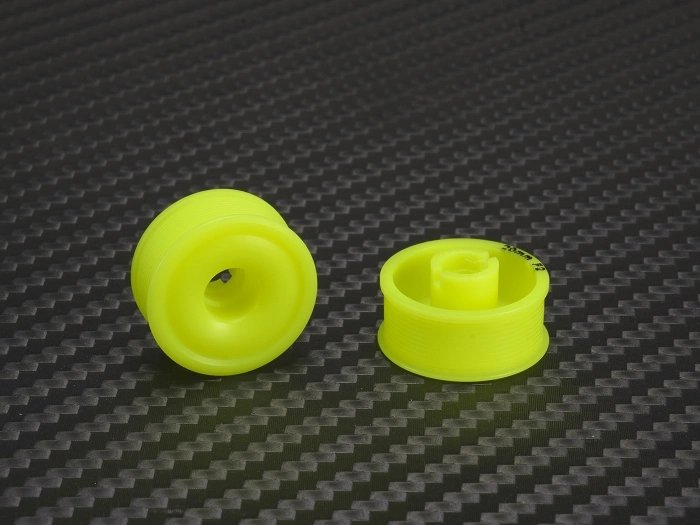 PN Racing Llantas 8.5 X 20mm F2 MiniZ 2wd CNC AMARILLAS Flanged