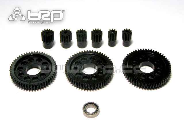 Conjunto Coronas y piñones Pitch 64 + Rod. para MiniZ