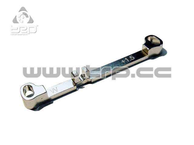 Barra de dirección (Ancha) Toe-in +1.5 Plata MiniZ MR03