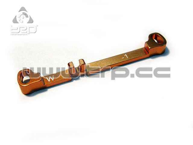 Barra de dirección (Ancha)Toe-Out -1.0 Naranja MiniZ MR03