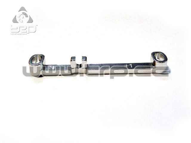 Barra de dirección (Narrow) Toe-in +1.0 Plata MiniZ MR03