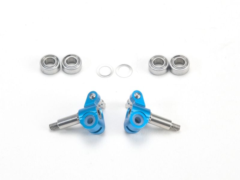 PN Racing Mini-Z MR03 Manguetas cortas con eje ajustable (Azul)