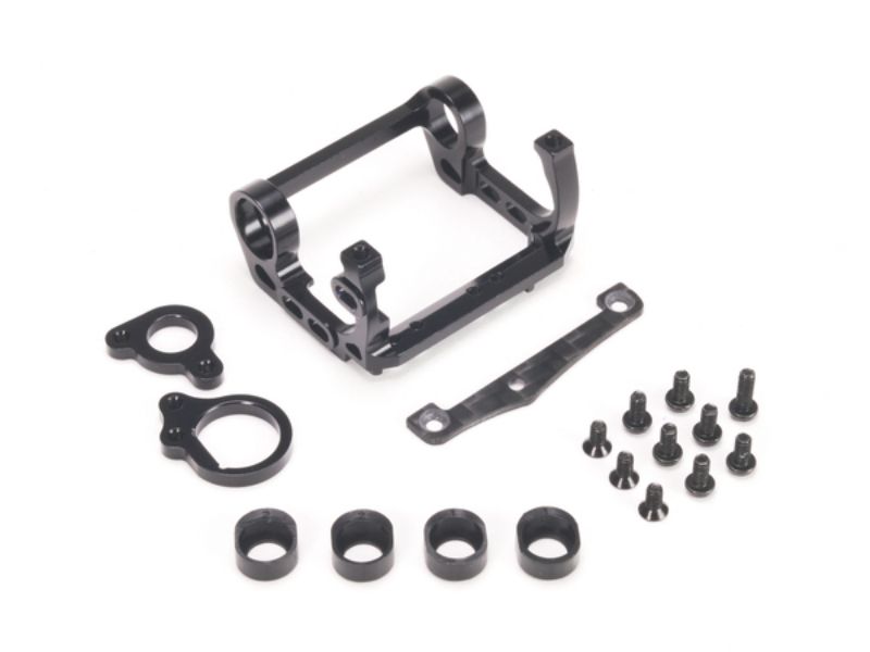 PN Racing Motorhalterung V4, 94-98 mm, Schwarz für Kyosho-Motor