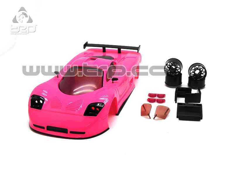 Carrocería TRPscale MiniZ Mosler pintada a mano Acid Pink