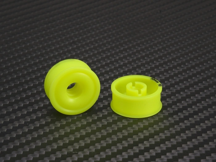 PN Racing Llantas 8.5 X 20mm F0 MiniZ 2wd CNC AMARILLAS Flanged