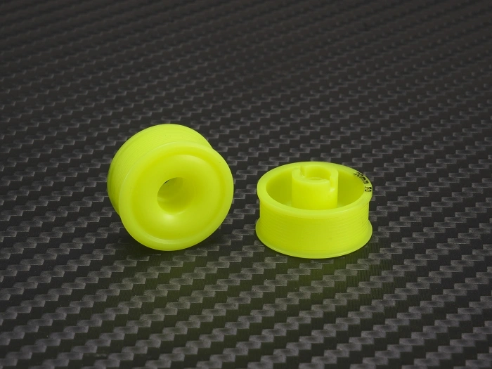 PN Racing Llantas 8.5 X 20mm F3 MiniZ 2wd CNC AMARILLAS Flanged